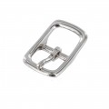 1210 3/4" Nickel Plate, Center Bar Buckle, Solid Brass