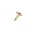 B1414 7/16" Brass Plate, Back Post, Solid Iron