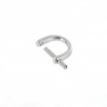 G1795 20.5mm Nickel Plate, Loop w/Pin, Solid Brass