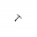 B1414 5/16" Nickel Plate, Back Post, Solid Iron