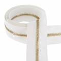 Metal 4 Riri Zipper, Continuous Chain, Cotton Dyeable, Brass Teeth (GO)