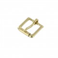 B6231 3/4" Natural Brass, Roller Heel Bar Buckle, Solid Brass