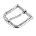 1035 1 1/2" Nickel Plate, Heel Bar Buckle, Solid Brass