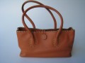 Leather Audrey RDQ Carrot With Green Trim