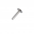 B1414 17mm Nickel Plate, Back Post, Solid Iron