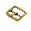 G8561 32mm Antique Brass, Center Bar Buckle, Solid Brass