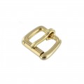 B1187 3/4" Natural Brass, Roller Buckle, Solid Brass-LL