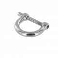 2014 3/4" Nickel Plate, D-Ring, Solid Brass