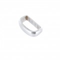 B3380 1" Silver Tumbled, Belt Loop, Solid Brass