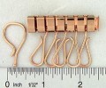 A6666 1 3/4" Gold Plate, Key Holder, Tempered Steel