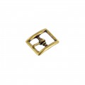 1097 1/2" Antique Brass, Center Bar Buckle, Solid Brass-LL