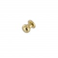 B1018 Natural Brass, Collar Button, Solid Brass-LL ***Requires the back post B-1414, sold separately***