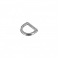 G1107 5/8" Nickel Brushed, D-Ring, Solid Brass