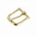 1035 1" Natural Brass, Heel Bar Buckle, Solid Brass-LL