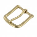 1035 30mm Natural Brass, Heel Bar Buckle, Solid Brass-LL