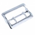 4430 2 1/4" Chrome Plated, Double Tongue Buckle, Solid Brass-LL