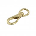 251 7/16" Natural Brass, Swivel Lever Snap, Solid Brass