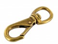 251 5/8" Antique Brass, Swivel Lever Snap, Solid Brass-LL