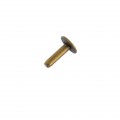 B1414 1/2" Antique Brass, Back Post, Solid Iron