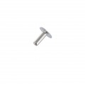 B1414 3/8" Nickel Plate, Back Post, Solid Iron