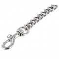 G5021 10.5cm Nickel Plate, Swivel Bolt Snap w/Chain, Solid Brass