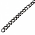 C4483 3x10mm Gun Metal Brushed, Chain, Solid Brass