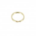 B2020 7/8" Light Gold Plate, Key Ring, Solid Iron