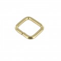 B1686 3/4" x 3/4" Natural Brass, Wire Formed Square Ring, Solid Brass