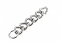 G10405 15mm Nickel Plate, 6-Link Chain with 15mm O-Ring, Solid Brass