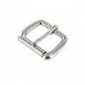 B1187 1" Nickel Plate, Roller Buckle, Solid Brass