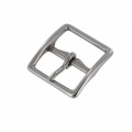 1097 26.8mm Nickel Matte, Center Bar Buckle, Solid Brass