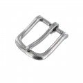 1035 25mm Nickel Matte, Heel Bar Buckle, Solid Brass