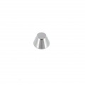 G1562 12mm Nickel Plate, Foot, Solid Brass ***Requires the back post B-1414, sold separately***