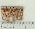 A666/4 1/7/8"  Brass Plated, Key Holder, Tempered Steel