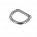 2011 1" Nickel Matte, D-Ring, Solid Brass