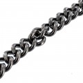C4482 4x10.5mm Gun Metal Brushed, Chain, Solid Brass