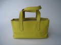 Leather Audrey Yellow With Natural Trim