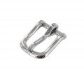 1035 1/2" Nickel Plate, Heel Bar Buckle, Solid Brass