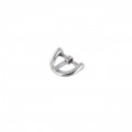G2826  9/16" Nickel Plate, Heel Bar Buckle, Solid Brass