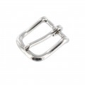 1035 25mm Nickel Plate, Heel Bar Buckle, Solid Brass