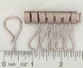 A6666 1 3/4"  Nickel matte, Key Holder, Tempered Steel