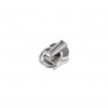 Riri Anello 12 Bata Zipper Pull, Nickel Plate NI, Fits Riri Metal 6 Zipper
