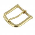 1035 1 1/2" Natural Brass, Heel Bar Buckle, Solid Brass