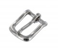1035 5/8" Nickel Plate, Heel Bar Buckle, Solid Brass