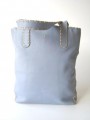 Nubuck Leather Tote Bag Blue 304