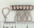 A6666 1 3/4" Nickel Plate, Key Holder, Tempered Steel