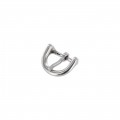 G2320 5/8" Nickel Plate, Heel Bar Buckle, Solid Brass