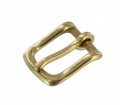 1035 3/4" Natural Brass, Heel Bar Buckle, Solid Brass