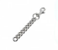 G27477 Nickel Plate, Zinc Swivel Bolt Snap w/ Brass Chain Links