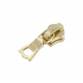 Riri Flach Zipper Pull, Brass Plate GC, Fits Riri Metal 6 Zipper